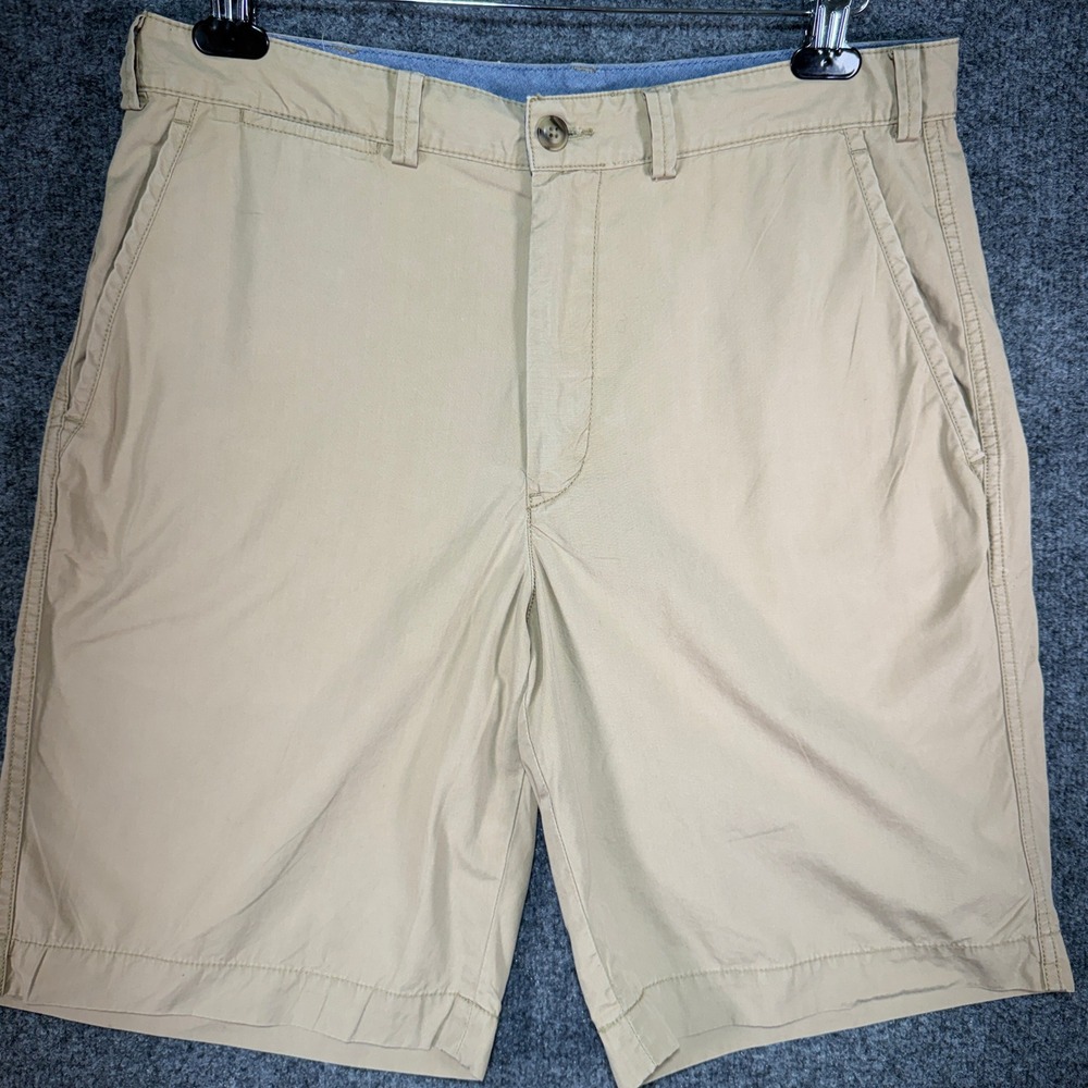 Polo Ralph Lauren Relaxed Fit Chino Shorts Men 32 Tan Khaki Drawstring Pony Logo